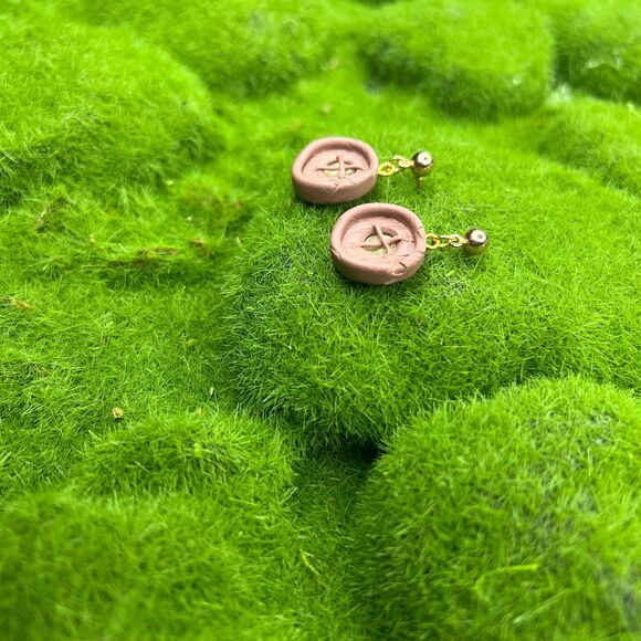 Fairy Window Polymer Clay Hypoallergenic Handmade Dangle Earrings Hobbit Fairy - Picture 5 of 10